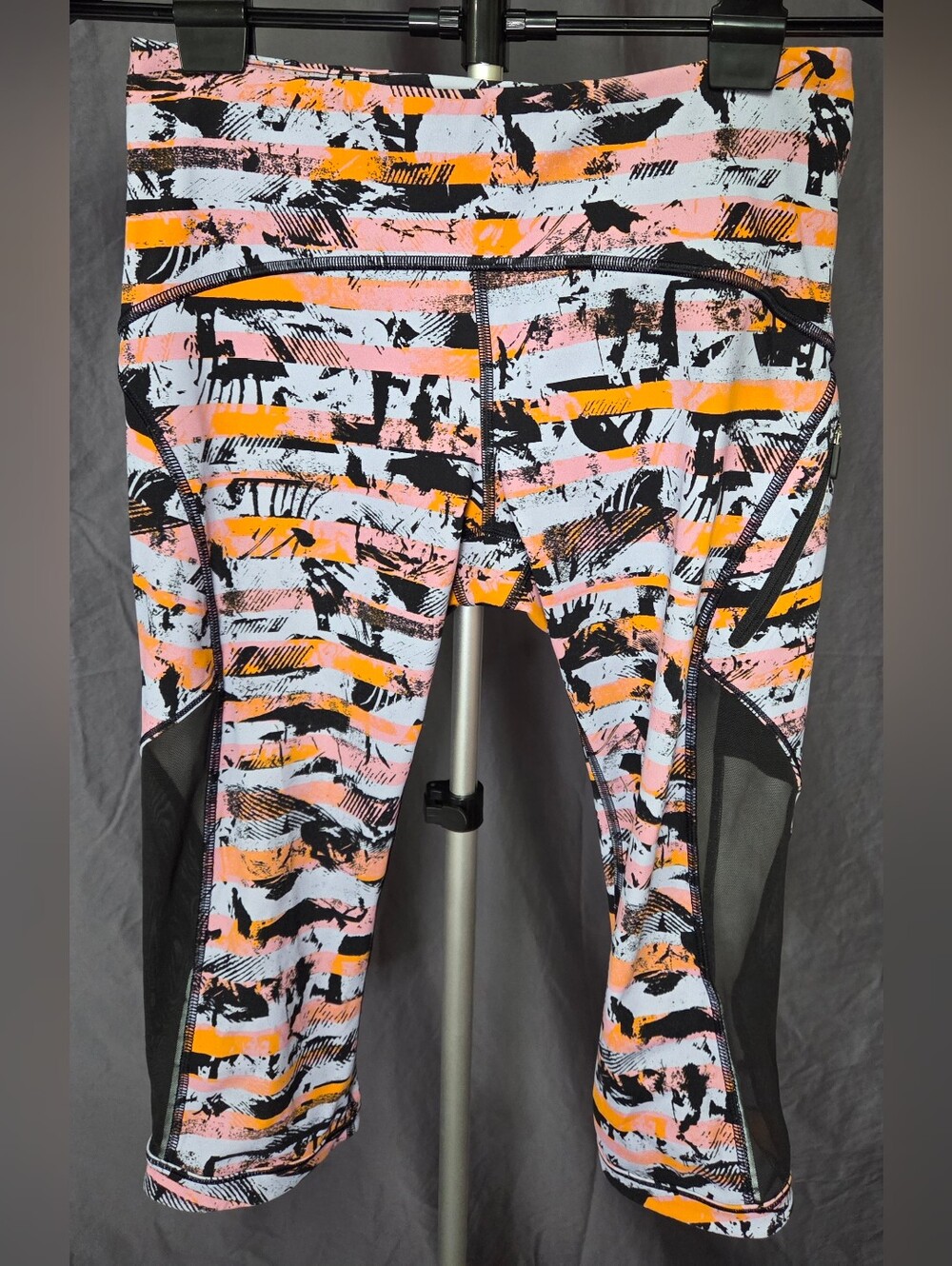 lululemon athletica Striped Abstract Track Joggers in Orange, Pink, Black